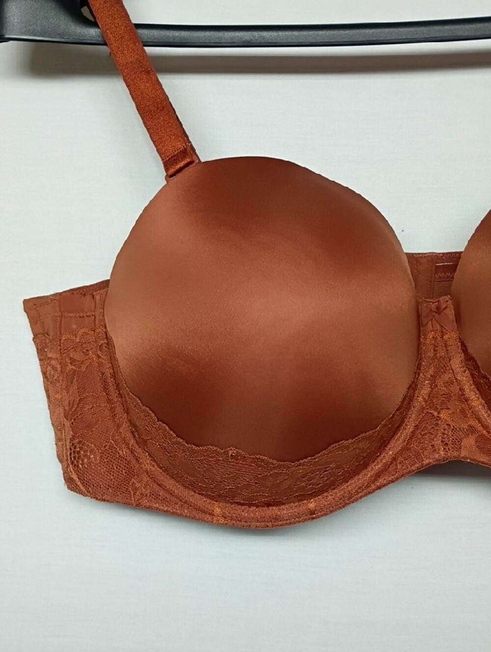 torrid Lace-Trim Strapless pushup Bra Toffee Color - Picture 6 of 8
